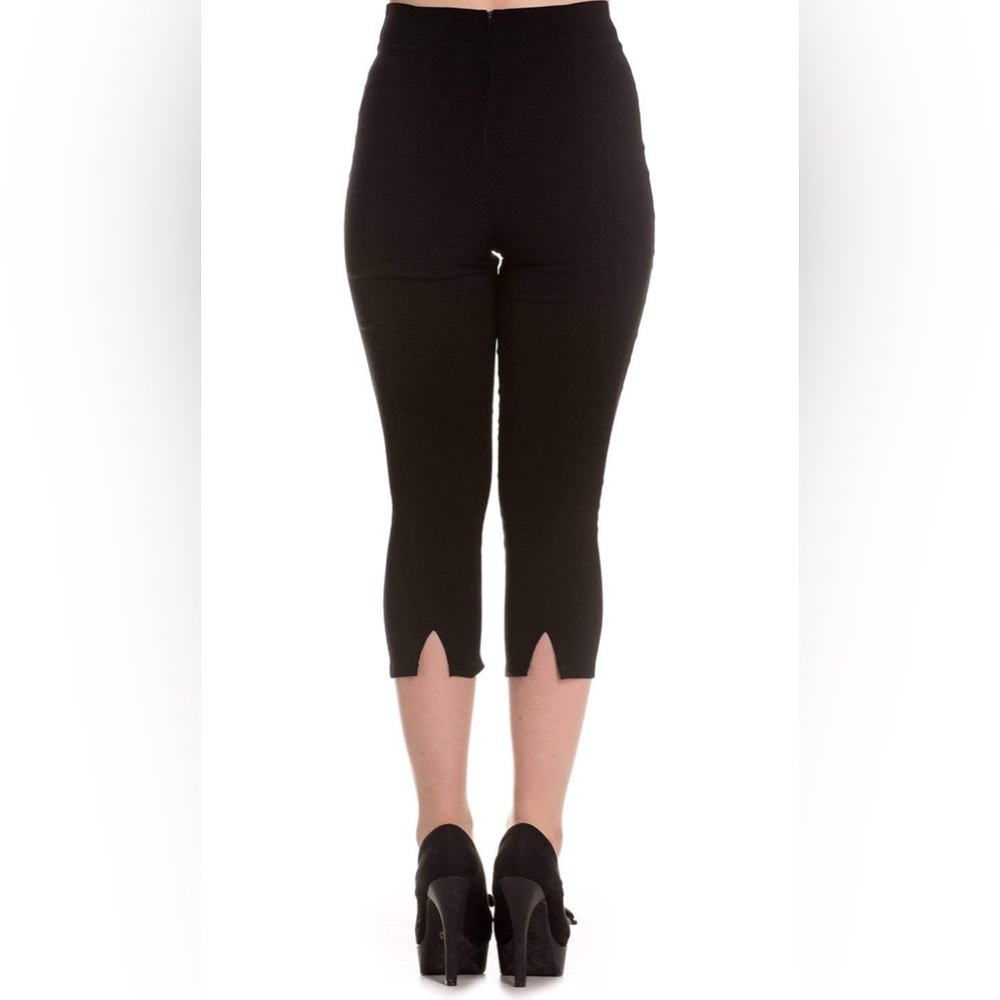 Size L Black Hell Bunny Tina capris